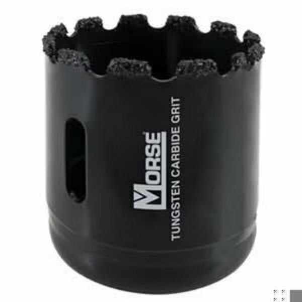 Hole Saw, Series: MHSG, 2-5/8 in dia, 1-15/16 in Cutting Depth, 5/8-18 Arbor, 1/4 in dia x 3-3/32 in, Morse, Mfr#: MHSG42